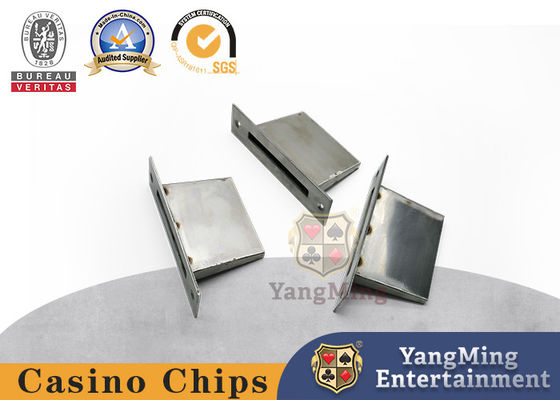 Boutique Texas Hold'em Baccarat Meja Gaming Dedicated Cash Box Coin Hole Emas Dan Perak Warna Ganda