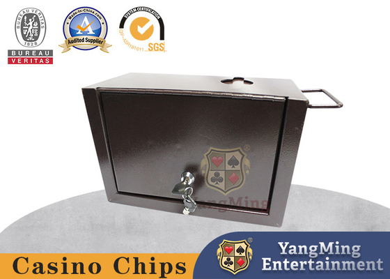 Full Metal Iron Custom Poker Hiburan Accessoires Meja Permainan Tip Koin Koin Kotak