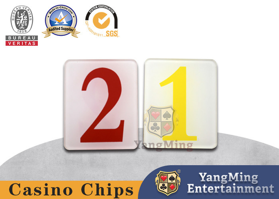 Texas Gaming Poker Table Game Digital Frosted Acrylic Cover Board Disesuaikan