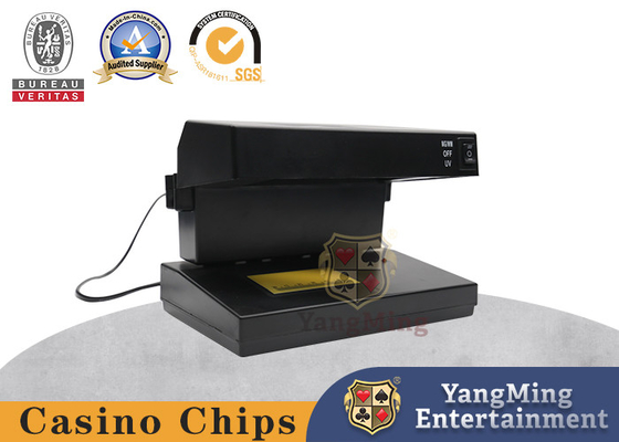 Klasik Hitam Plastik UV Ungu Cahaya Poker Chip Code Check Lamp Banknote Money Detector